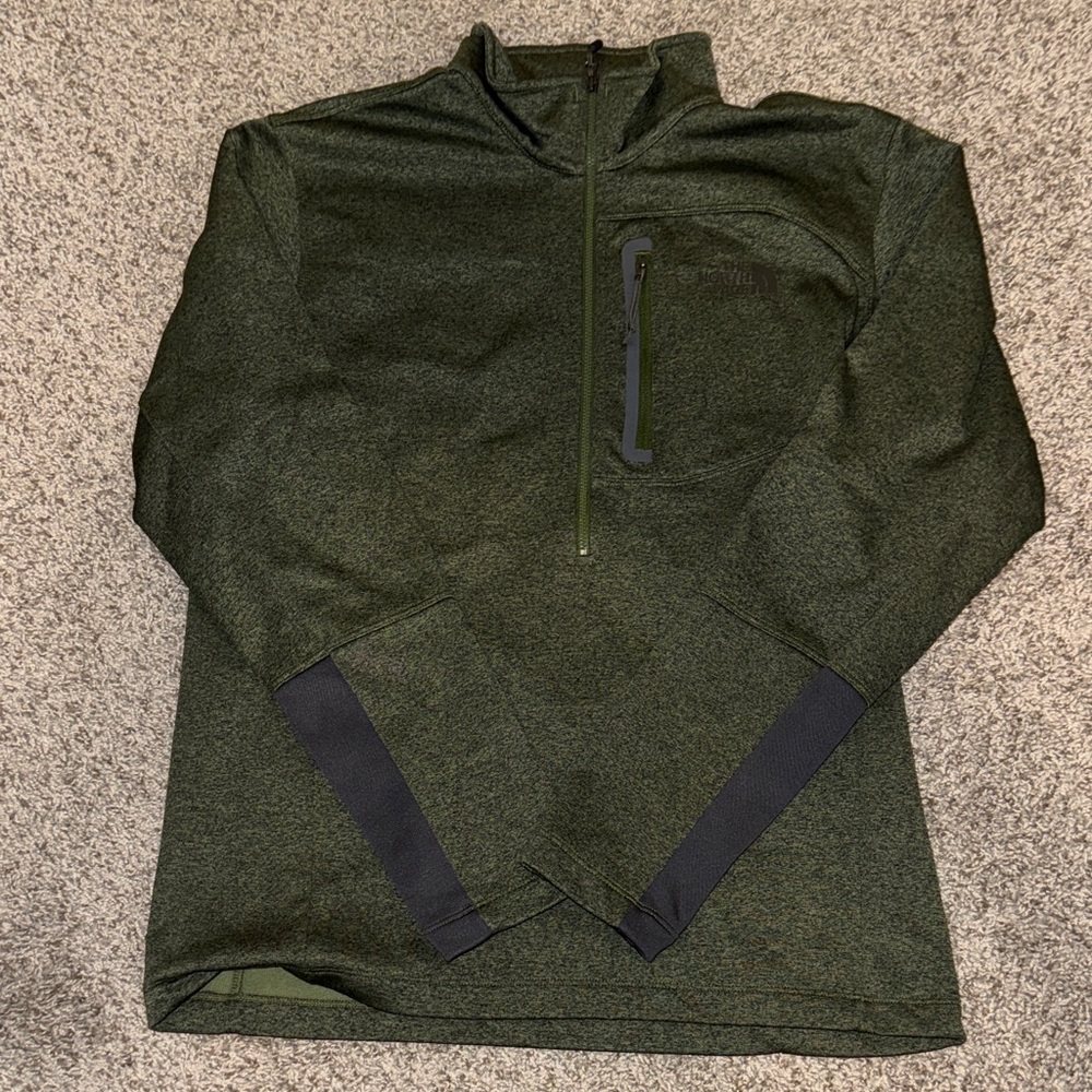 The North Face Forest Green Quarter-Zip Pullover